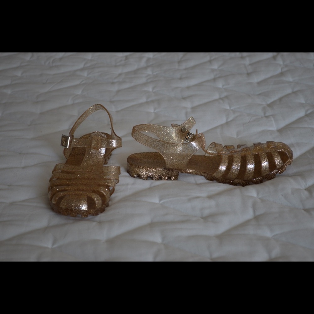 Sparkly Gold Jellies